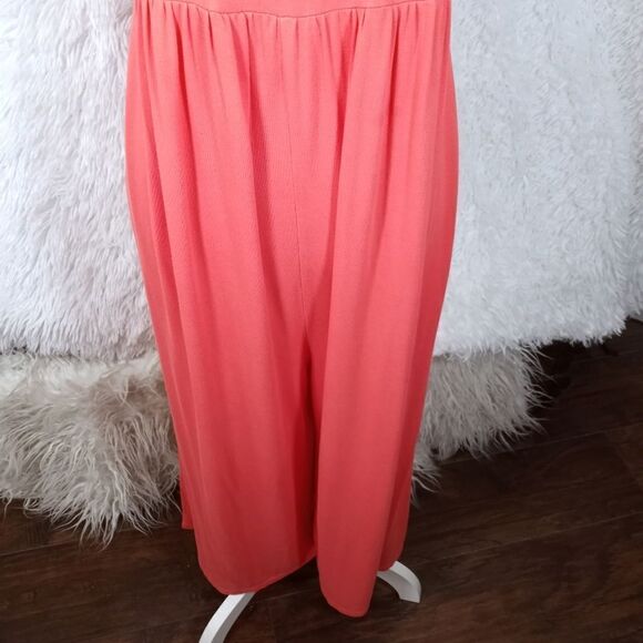 MOTHERHOOD MATERNITY CORAL JUMPSUIT SZ.L EUC - Picture 4 of 9